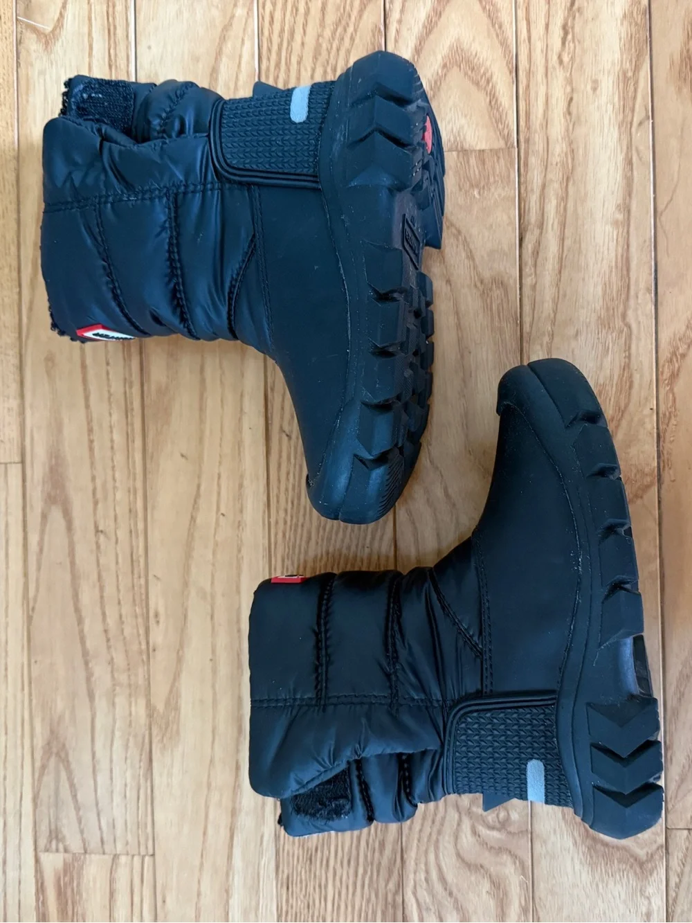Hunter Black Fleece-Lined Snow Boots